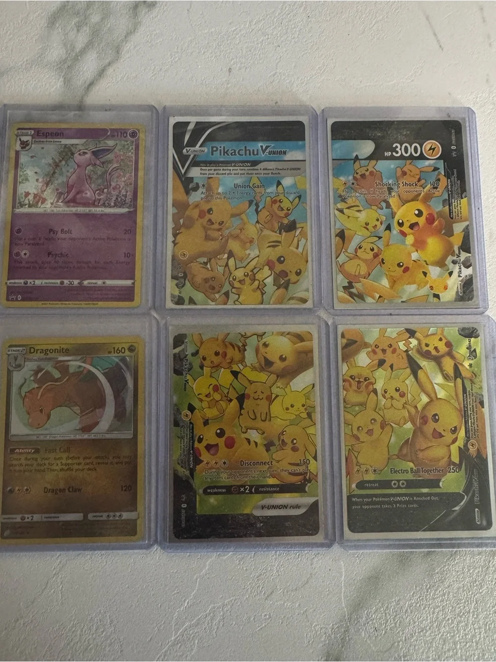 Pikachu V Union Set plus 2 Holos